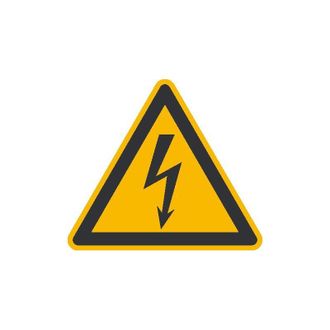 ABUS Fp - Placa De Adverdencia Atenci&oacute;n Corriente El&eacute;ctrica L&aacute;mina, Autoadhesiva 200mm