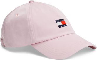 Tommy Jeans Baseball Cap TOMMY JEANS TJW HERITAGE CORE 5 PANEL CAP, Damen, hawaii orchid, Web, Baumwolle, Caps Baseball Cap, Logopr&auml;gung, Klemmverschluss UNISEX