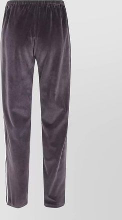 Sporty & Rich ny crest velour trousers elastic waistband
