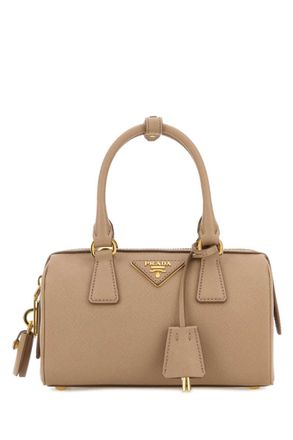 Prada Light Brown Logo Mini Satchel