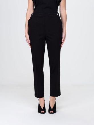 Twinset Pantaloni cropped fit in misto viscosa