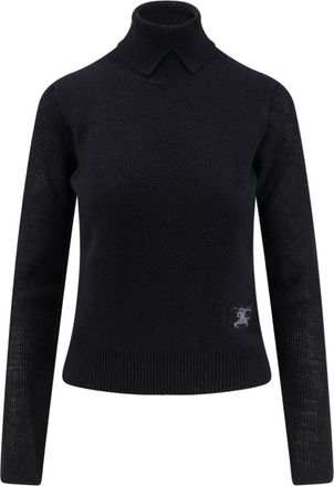 Burberry Alpaca And Wool Blend Turtleneck-Donna