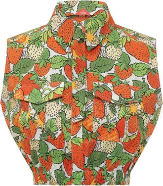Alessandro Enriquez Multicolour Printed Sleeveless Shirt
