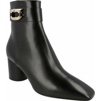Ferragamo Placida Leather Bootie in Black at Nordstrom Rack, Size 9