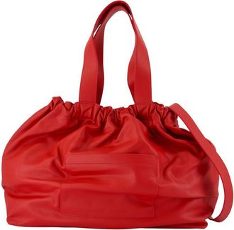 Samsøe & Samsøe Smooth Leather Crossbody Bag With Drawstring Top
