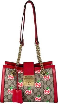 Gucci Pre-owned Shoulder Bags, female, Multicolor, Size: ONE SIZE Pre-owned Padlock Shoulder Bag