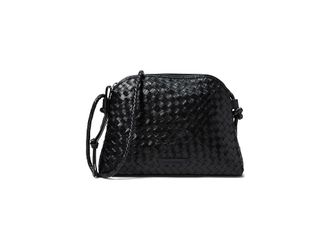 Loeffler Randall Mallory Woven Crossbody Cross Body Womens Handbags Black, Leather