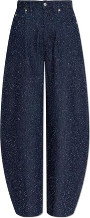 Jacquemus Jeans met vintage-effect - Dames - Loose Fit Jeans - Blauw - W25 - Katoen - Jeans