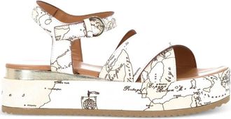 Alviero Martini 1A Classe Geo platform sandals - women - Polyurethane/Rubber/Polyurethane - 37 - White