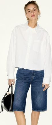 H&M Denim bermuda shorts in Dark Denim Blue at Nordstrom, Size 12