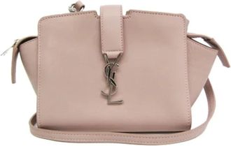 Saint Laurent Tweedehands leren schoudertassen - Dames - Vintage Schoudertas - Beige - ONE Size - Vintage