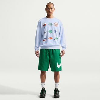 Nike Mens Club Fleece Shorts in Green | FN3906-365