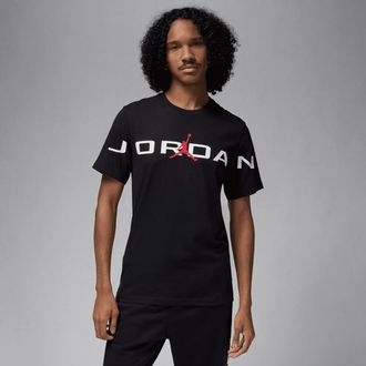 Nike Jordan Mens Air Stretch Short Sleeve Crew - Black/White/Red Size 3XL