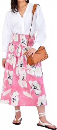 Fifteen Twenty Rhea Smocked Waist Maxi Skirt In Floral Print