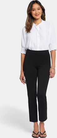 NYDJ Pull-On Straight Sculpt-Her Enkelbroek | Zwart