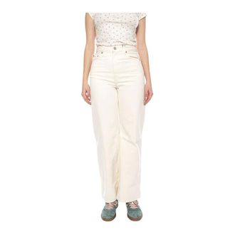 Levi's Straight Jeans, female, Beige, Size: W27 L30 Ribcage Wide Leg Jeans