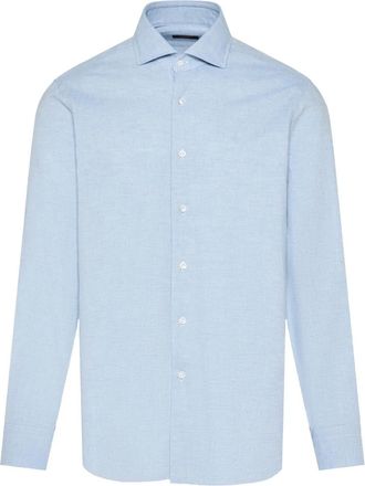 Barba Camicia con bottoni - Blu