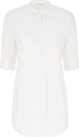 The Row Elaris Shirt - Dames - Overhemden - Wit - XS - Katoen - Overhemden