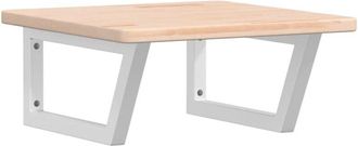 vidaXL Basin Shelf Wall Mounted Steel and Solid Wood Oak vidaXL