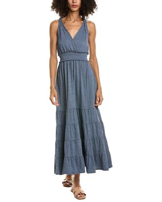 Max Studio Empire Waist Tiered Maxi Dress