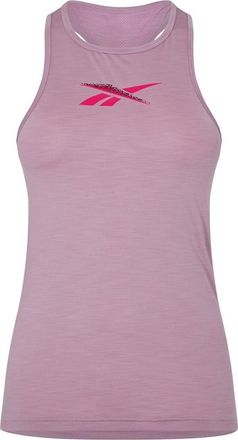 Reebok Barbie-tanktop met grafische print voor dames (Roze)
