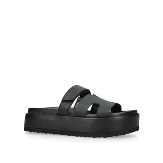 Steve Madden Womens Big Missile Sandal Black Sandals - Size UK 5