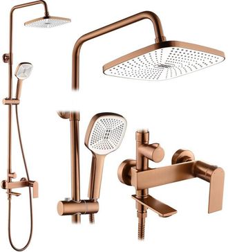 Rea Juego De Ducha Rea Storm Brush Copper