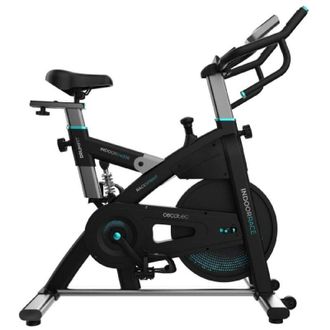 Cecotec Cyclette spinning indoor con volano da 24 kg. APP. Cardiofrequenzimetro. Display LCD. Supporto per dispositivi e bottiglia. Ruote di trasporto