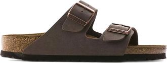 Birkenstock Arizona Birkibuc sandalen met gesp - Bruin