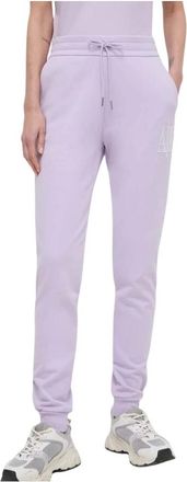 A|X Armani Exchange Broeken, Dames, Paars, M, Katoen, Trainingsbroeken