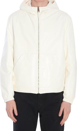 Dolce & Gabbana White Reversible Hood Jacket