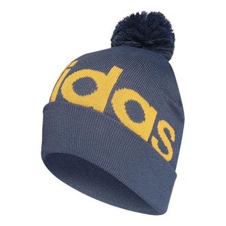 adidas Pompom Beanie Teal Yellow H32426