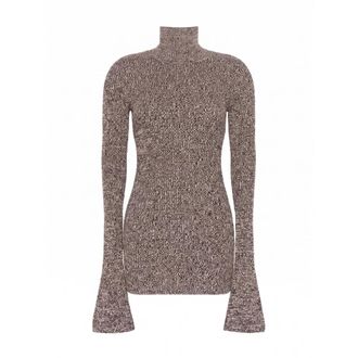 Sportmax Spxbouquet Turtleneck - Dames - Truien - Bruin - Maat: S Wol