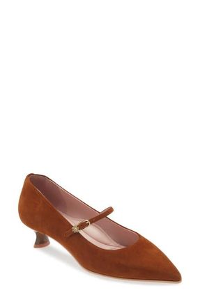 Naot Rosalie Pointed Toe Pump in Brown Suede at Nordstrom, Size 6.5Us