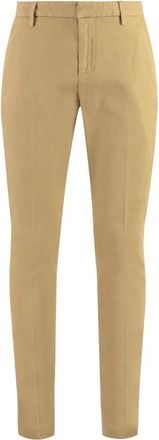 Dondup Rechte Chino Broek - Heren - Chinos - Bruin - W38 - Katoen - Broeken