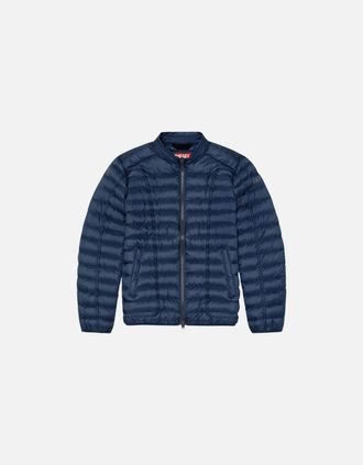 Diesel Mens Diesel Plain Navy Blue Padded Jacket - Size: Regular/34