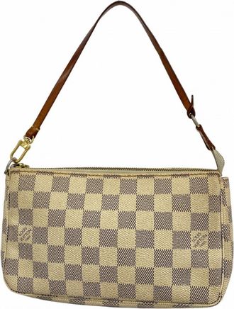 Louis Vuitton White Pouch (Pre-Owned)