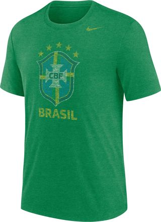 Nike Brazil Nike Mens Soccer T-Shirt in Green | M21372P57BZF26-KGR