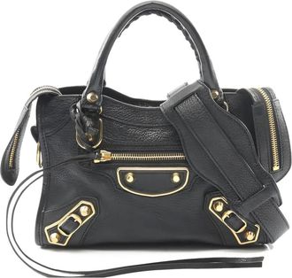 Balenciaga 2010s mini City tote bag - women - Calf Leather - One Size - Black