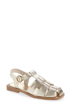 Bottero Botfisher Ankle Strap Fisherman Sandal in Dourado 22 at Nordstrom, Size 10