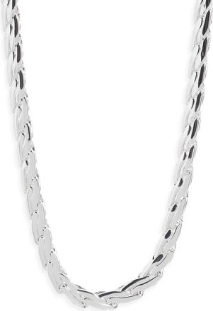 Open Edit Woven Collar Necklace in Silver at Nordstrom