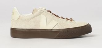 Veja Campo Leather and Suede Low-Top Sneakers with Contrasting Logo