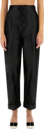 Tom Ford Black Tailored Pleated Pants