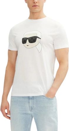 Karl Lagerfeld T-shirt 755073 552251 - Heren - T-shirts - Wit - XL - Katoen - Tops