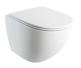 Omnires Omnires Ottawa Comfort - Inodoro Suspendido Con Asiento Softclose, Rimless, Blanco Mate Ottawacmwbm
