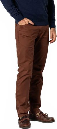 Duck Head Shoreline Twill 5-Pocket Pants In Saddle Brown