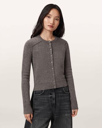 AllSaints Cashmere Ester Cashmere Cardigan, Size: XS