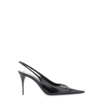Saint Laurent Pumps, female, Black, Size: 10 US Babylone Slingback Pumps