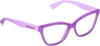 Gucci Accessoires, Dames, Paars, ONE Size, Cat Eye Optische Frames