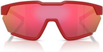 Ferrari 41mm Irregular Sunglasses in Matte Red at Nordstrom